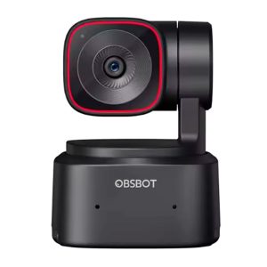 OBSBOT Tiny 2 Lite AI-Powered 4K UHD PTZ Webcam, sensor CMOS de 1/2 pulgadas, zoom digital 4X, seguimiento automático AI con control de gestos de zoom automático 2.0