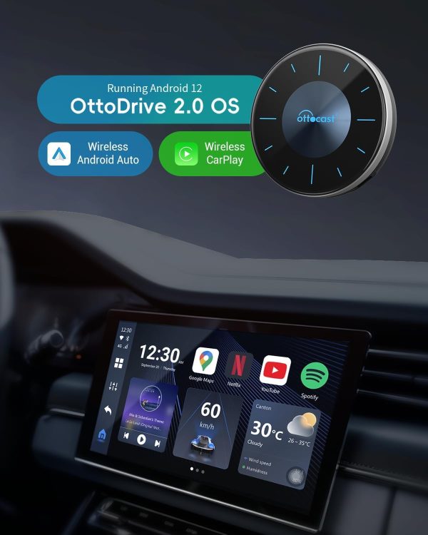 OTTOCAST P3 OttoAiBox - 2024 Android 12 CarPlay AI Box - Imagen 7