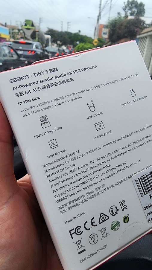OBSBOT Tiny 3 Lite - Cámara web 4K de audio espacial con IA - Cámara PTZ compacta de seguimiento de IA con sensor de 1/1.2 pulgadas, Tri-Mic, control de voz - Imagen 6