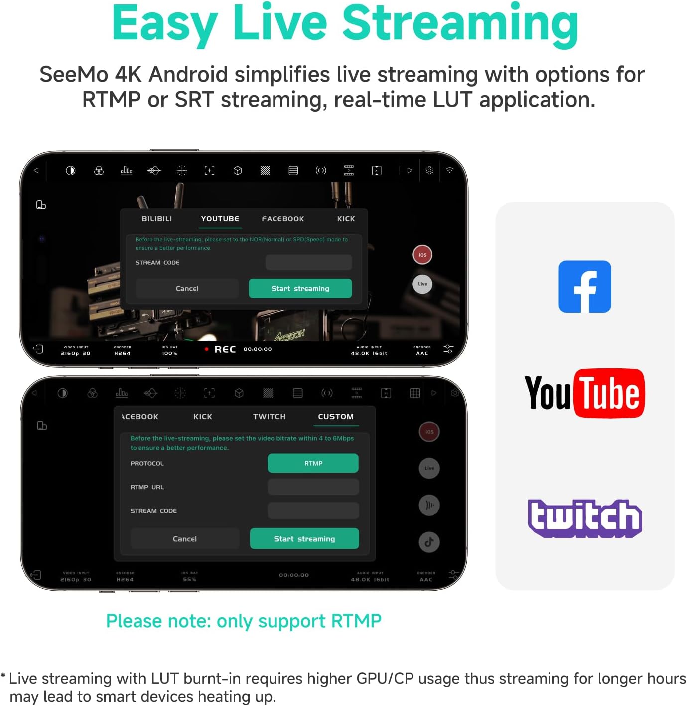 Accsoon Transmisor De Video Inalambrico 4K compatible para Android - Imagen 7