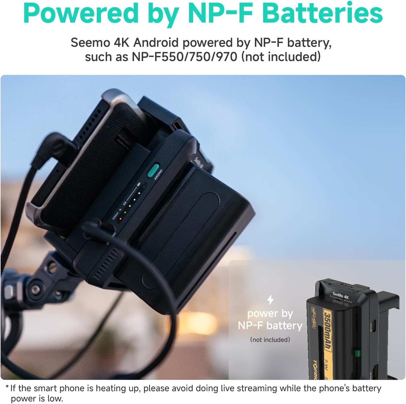 Accsoon Transmisor De Video Inalambrico 4K compatible para Android - Imagen 3