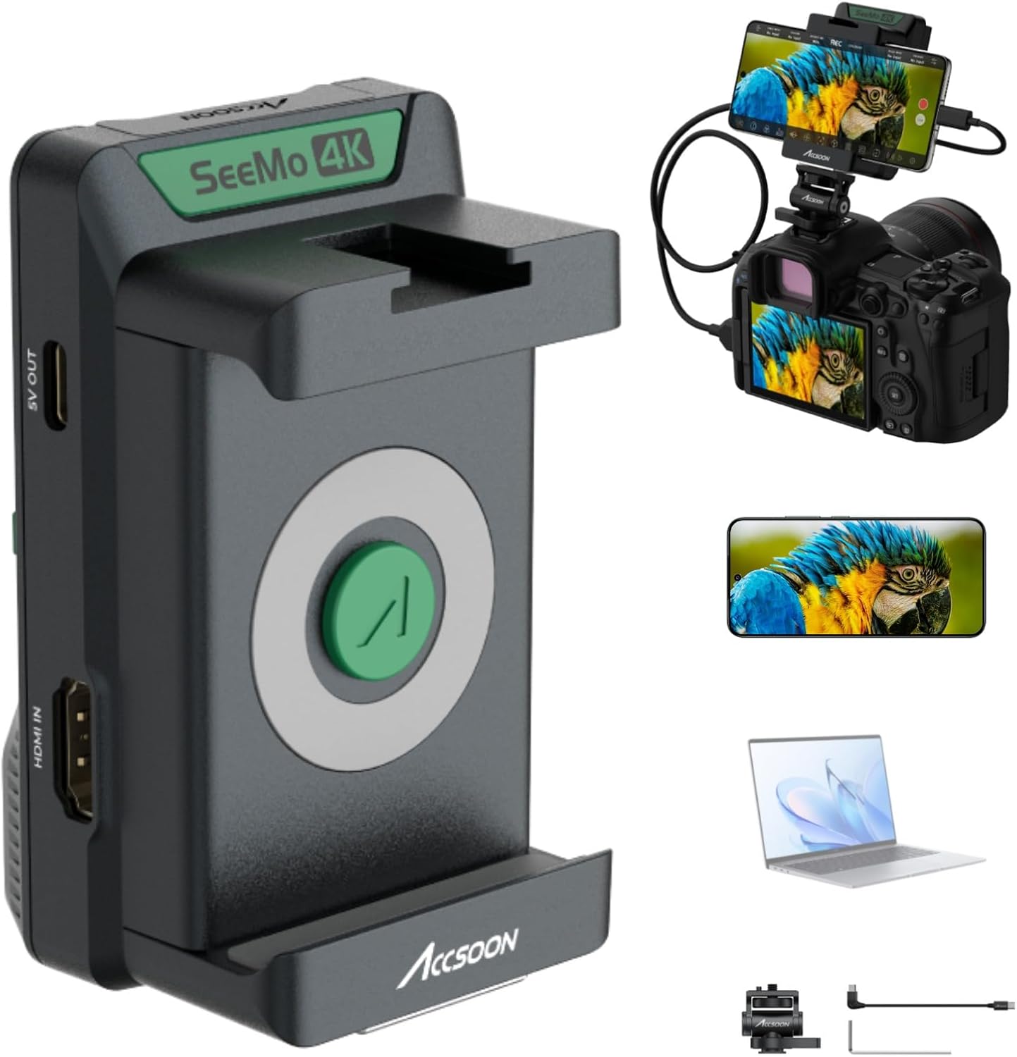 Accsoon Transmisor De Video Inalambrico 4K compatible para Android