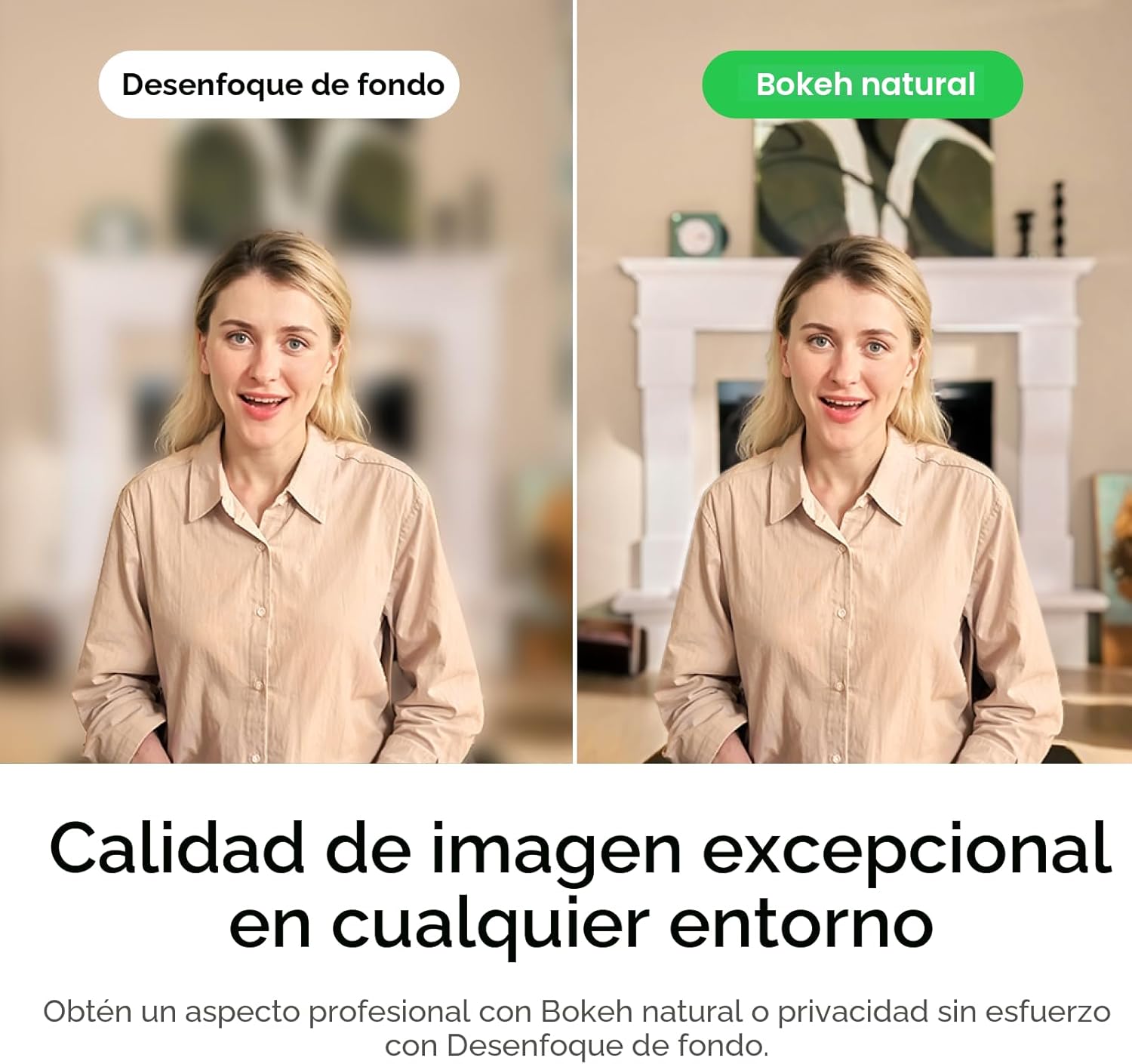 Insta360 Link 2 – Webcam 4K con IA, Cancelación de Ruido y Seguimiento Automático para Videollamadas - Imagen 7