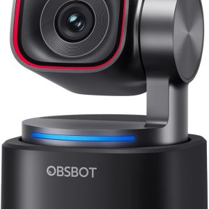 OBSBOT Tiny 3: Webcam 4K PTZ con IA y audio espacial.