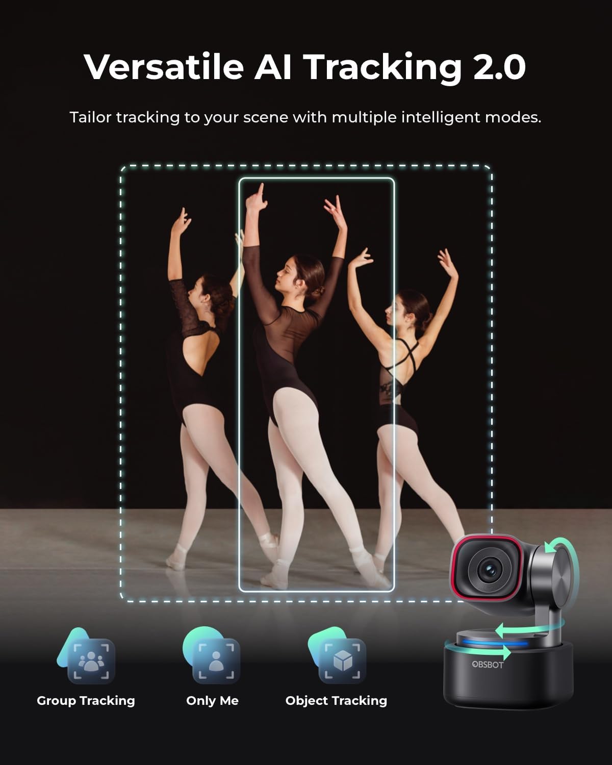 OBSBOT Tiny 3: Webcam 4K PTZ con IA y audio espacial. - Imagen 6